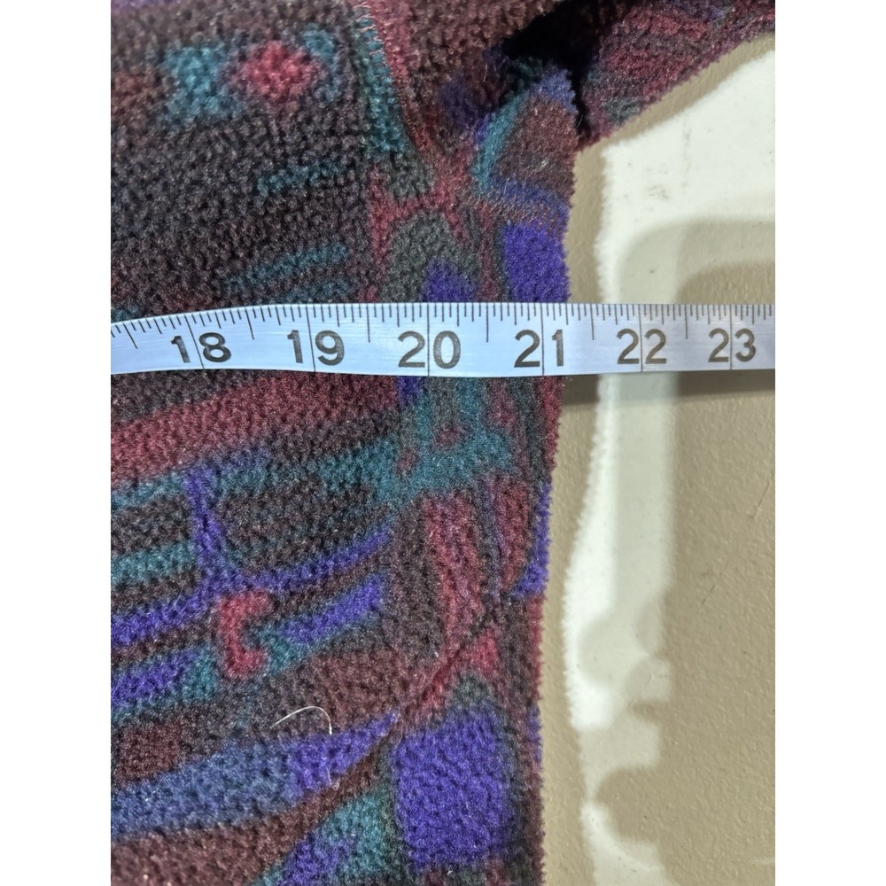 Vintage 90's REI Polar Fleece Full Zip‎ Jacket XS Tribal Pattern - Picture 5 of 7